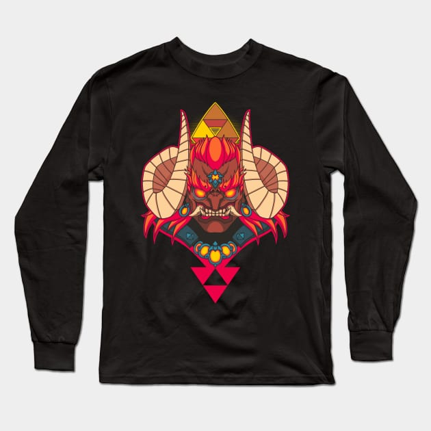 Oni Demon King Long Sleeve T-Shirt by TheTeenosaur